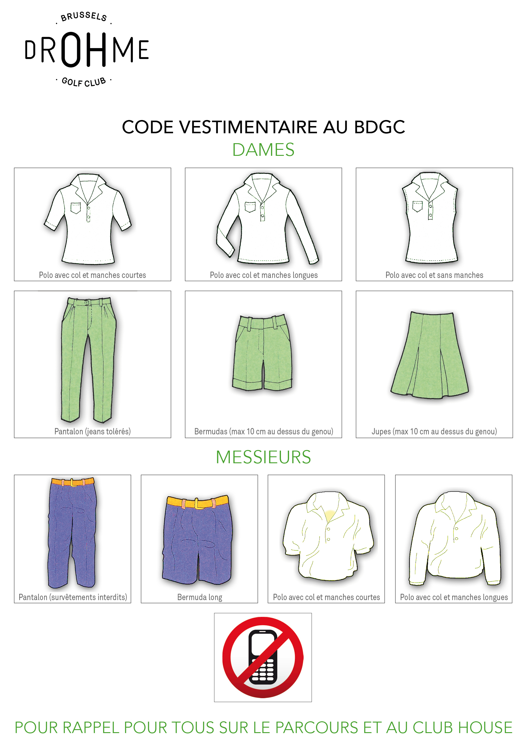 2021 DRESS CODE BDGC